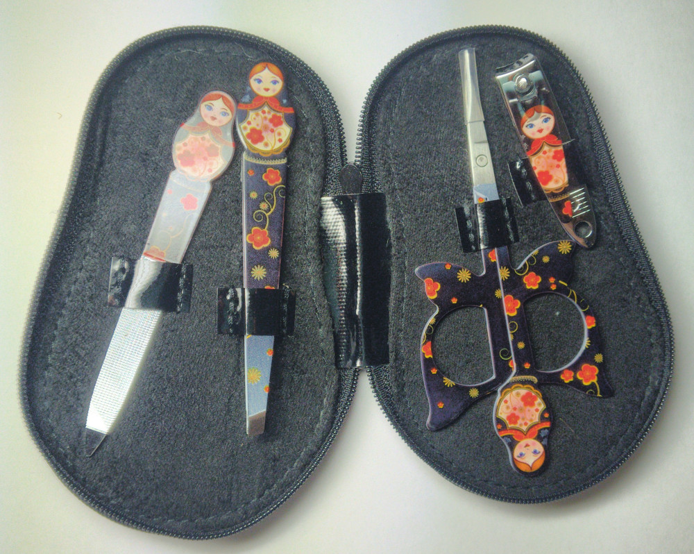 Matryoshka Manicure Set Black