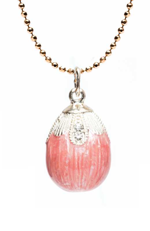 Water Drop Pink Egg Pendant