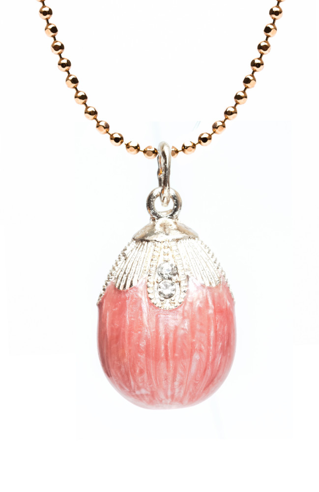  Water Drop Pink Egg Pendant