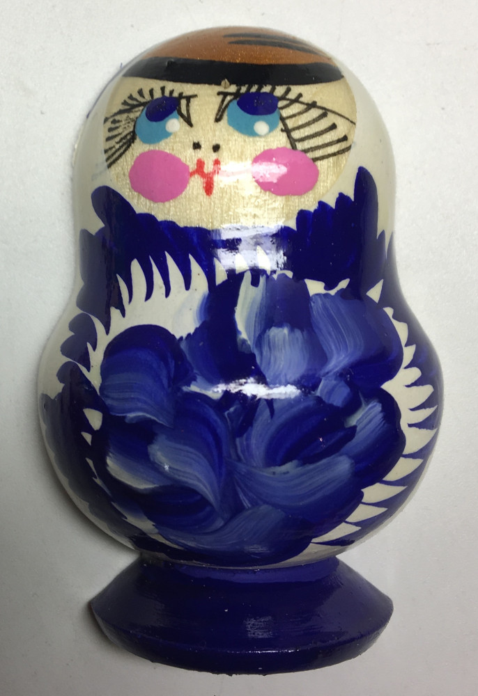 40x65 mm Russian Matryoshka hand painted Wooden Fridge Magnet (by Oleg Magnets)