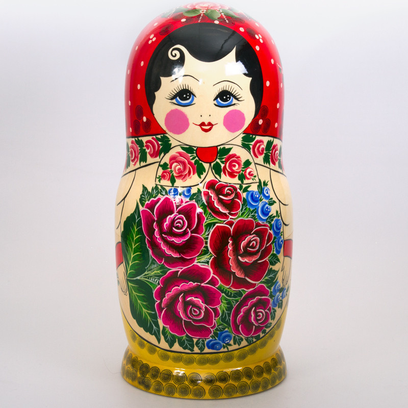 U Semenovskaya Hand Painted Matryoshka Doll 30 pcs