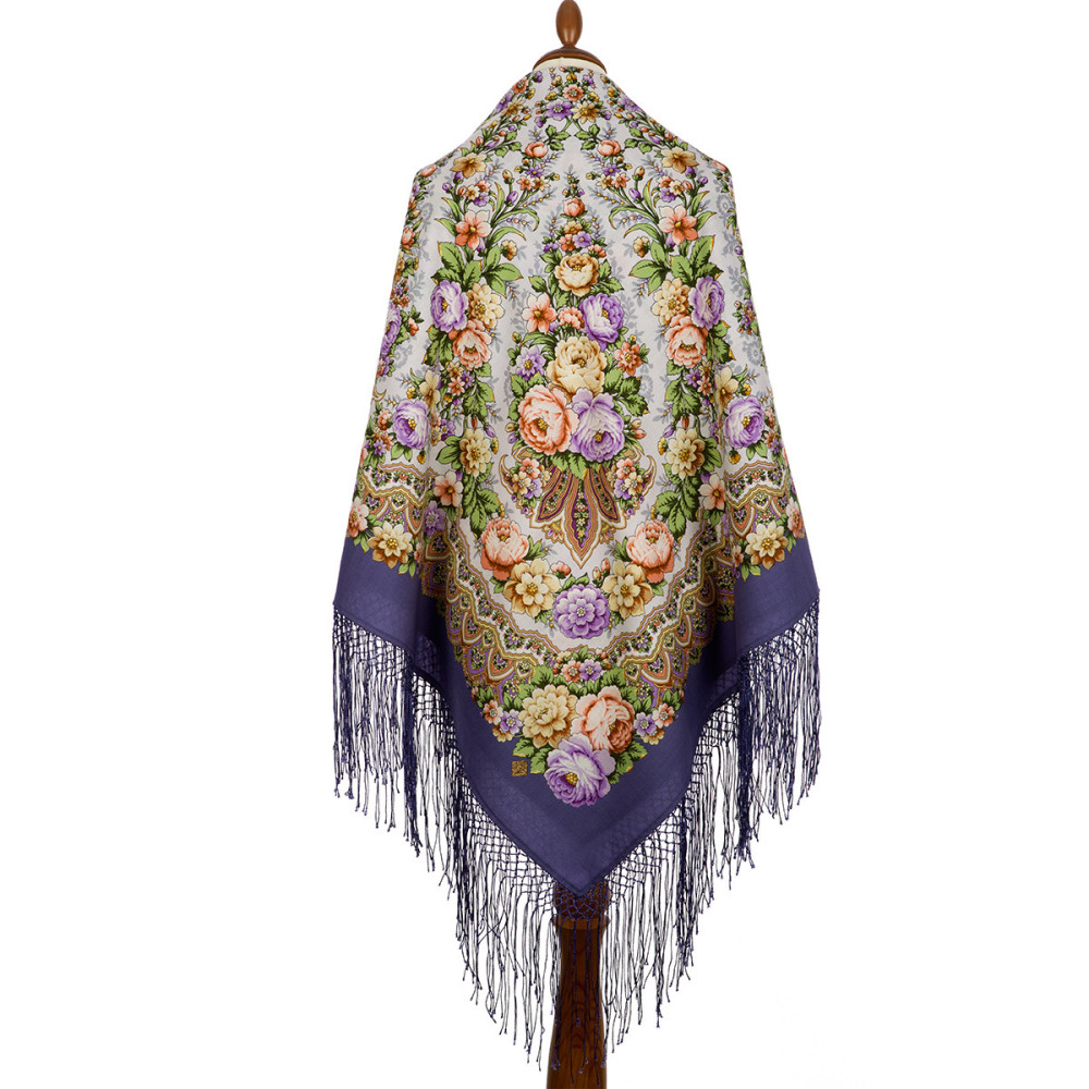 Shop Thick Woolen Fabric Shawls with Silk Fringe 148x148 cm Шаль «Желанная» online at Skazka.site | Eligible for fast shipping and free returns. Шаль «Желанная»