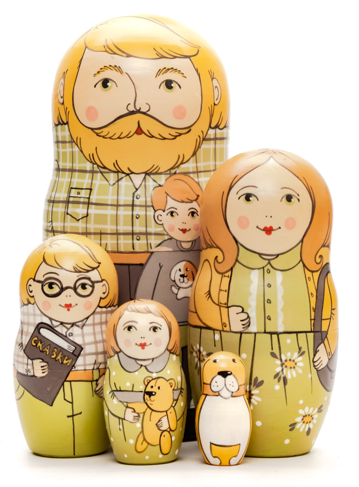 Shop Exclusive Nesting Dolls 125 mm Father with Son hand painted Traditional Russian Wooden Matryoshka doll 5 pcs (by Igor Malyutin) online at Skazka.site | Eligible for fast shipping and free returns. 125 mm Father with Son hand painted Traditional Russian Wooden Matryoshka doll 5 pcs (by Igor Malyutin)