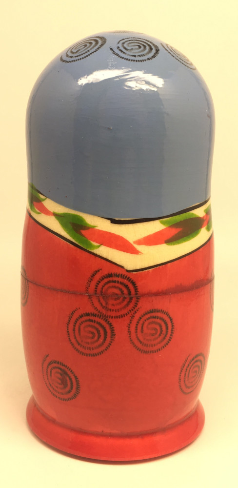 U Semenovskaya Hand Painted Matryoshka Doll 6 pcs