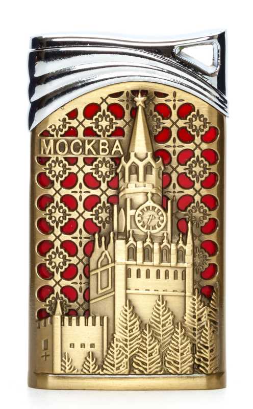 Moscow Spasskaya Tower Gas Metal Lighter (by Sergio Accendino)