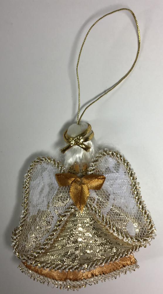 55x100 mm Little Angel hand sewn Porcelain Statue (by Le Russe)