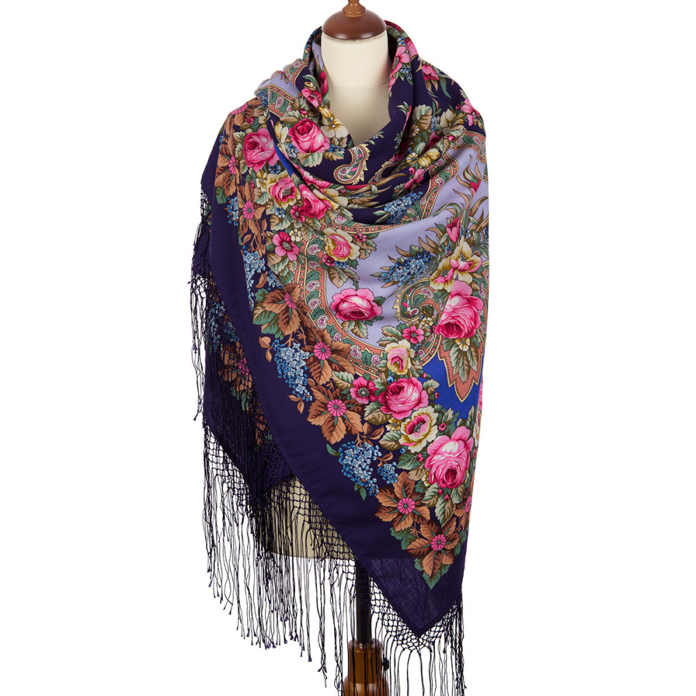 Shop Thick Woolen Fabric Shawls with Silk Fringe 148x148 cm Шаль «Воспоминание о лете» online at Skazka.site | Eligible for fast shipping and free returns. Шаль «Воспоминание о лете»