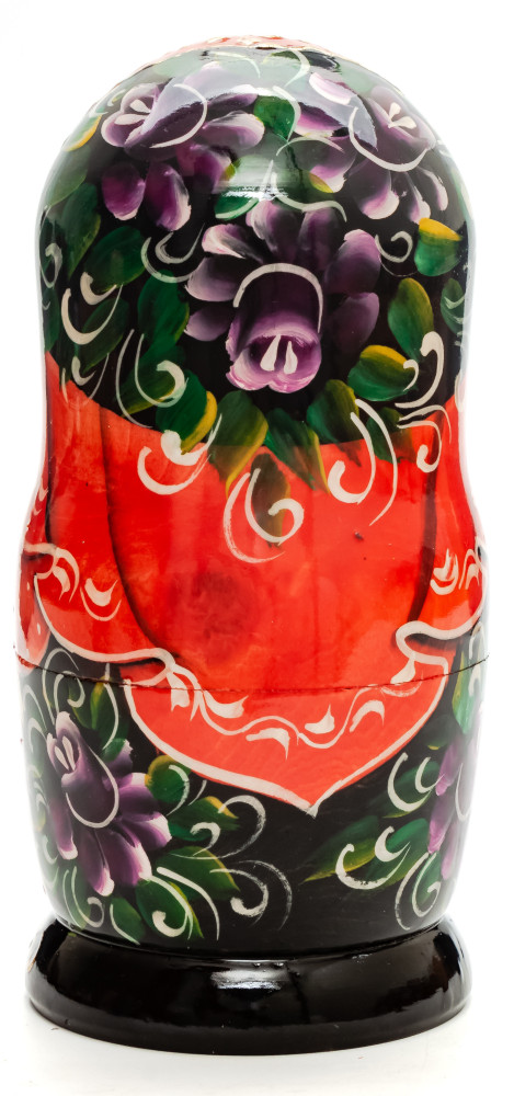 180mm Russian Fairytale hand painted Matryoshka round Doll 5pcs (by Skazka)