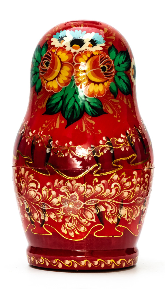 150mm Russian Fairytale hand painted Matryoshka doll 5pcs