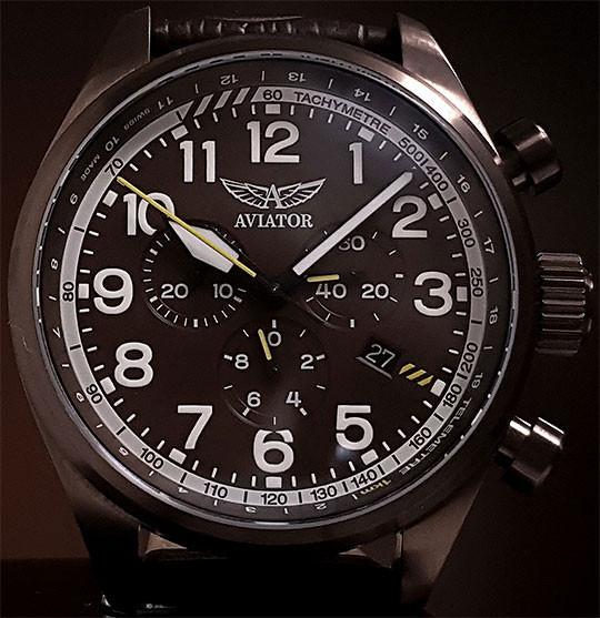 Швейцарские наручные часы Aviator V.2.25.8.172.4 с хронографом