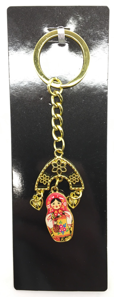 Russian Matryoshka with Ear Rings Key Chain (by AKM Gifts)