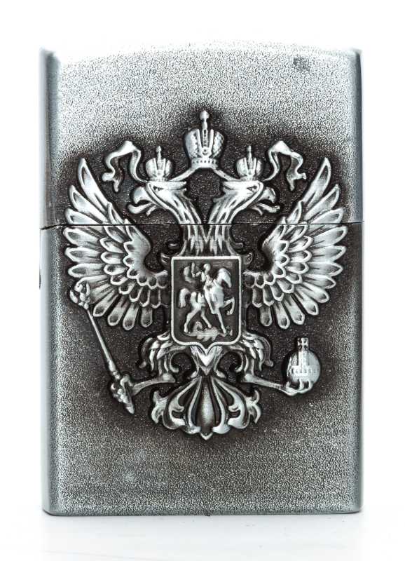 Russia Coat of Arms Gas Metal Lighter (by Sergio Accendino)