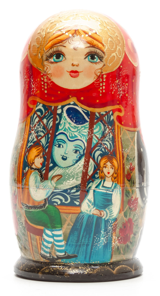 Shop Exclusive Nesting Dolls 160 mm The Snow Queen hand painted on Wooden Matryoshka doll 5 pcs (by Valeria Crafts) online at Skazka.site | Eligible for fast shipping and free returns. 160 mm The Snow Queen hand painted on Wooden Matryoshka doll 5 pcs (by Valeria Crafts)