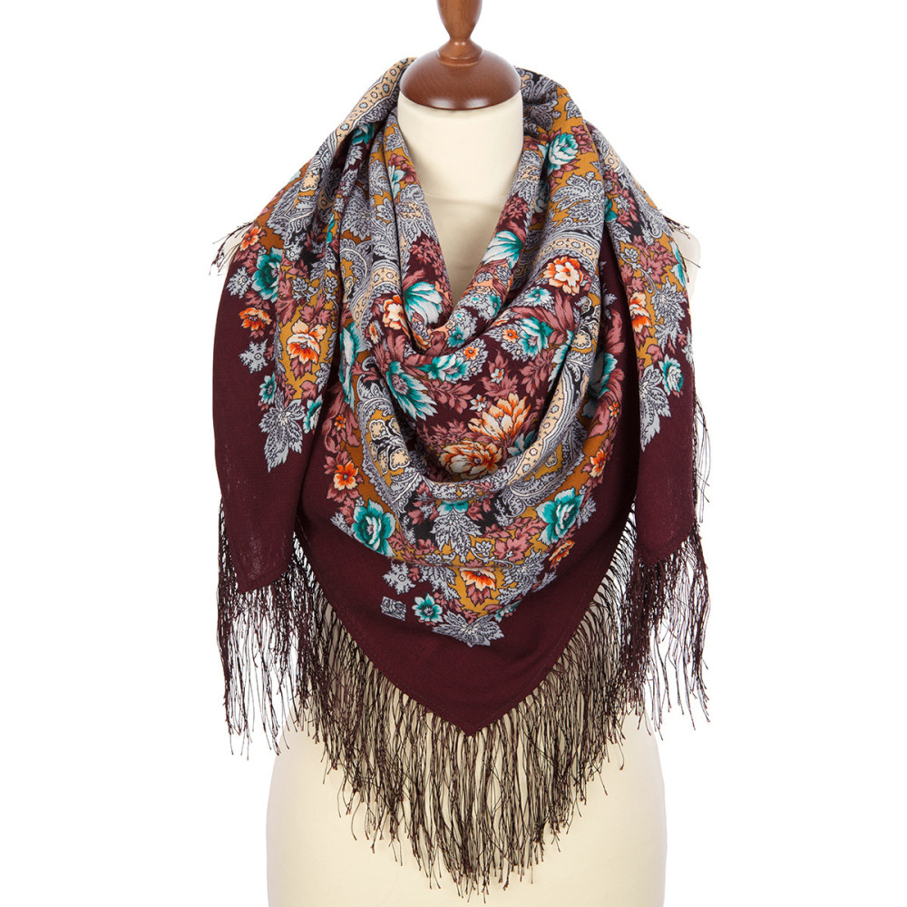 Shop Double-Thread Woolen Yarn Scarves 110х110 cm Платок «Лесной ручей» online at Skazka.site | Eligible for fast shipping and free returns. Платок «Лесной ручей»