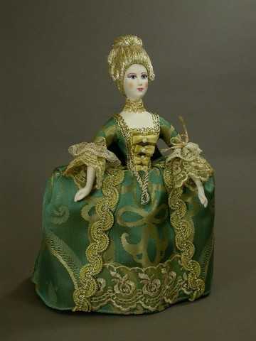 Maid of Honour to the Russian Empress hand made Porcelain Doll in a Dress - 11 Inches (by Le Russe)