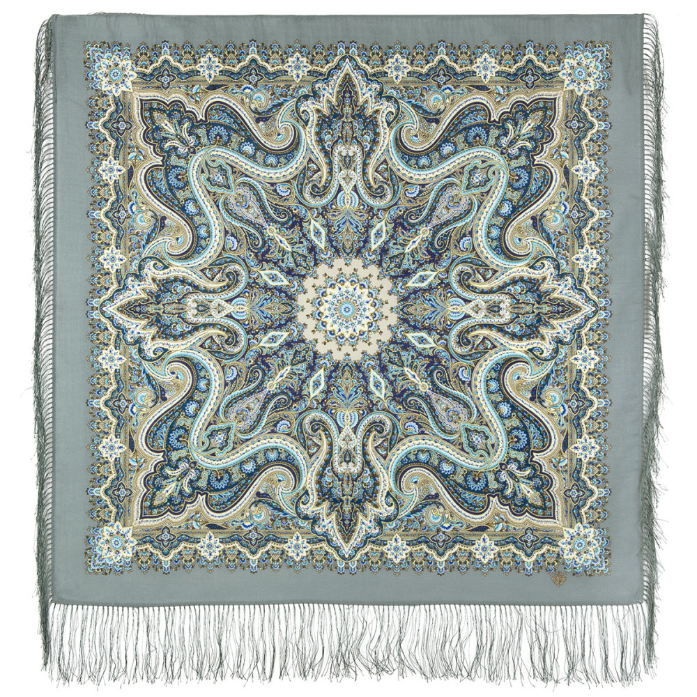 Shop Woolen Scarves with Silk Fringe 89x89 cm Платок «Розмарин» online at Skazka.site | Eligible for fast shipping and free returns. Платок «Розмарин»