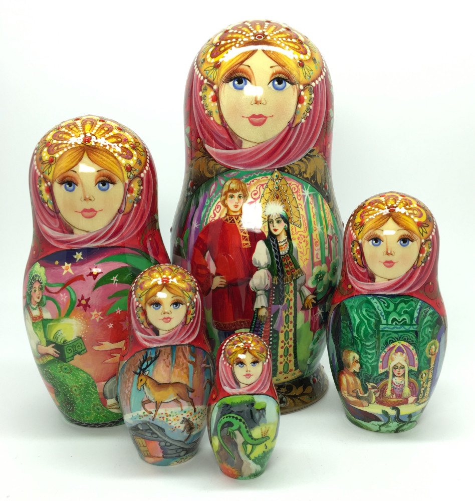 Shop Exclusive Nesting Dolls 190 mm The Stone Flower fairy tale hand painted on Wooden Matryoshka doll 5 pcs (by Natalia crafts) online at Skazka.site | Eligible for fast shipping and free returns. 190 mm The Stone Flower fairy tale hand painted on Wooden Matryoshka doll 5 pcs (by Natalia crafts)
