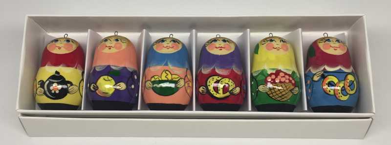 Matryoshka with Russian Traditions Christmas Ornaments