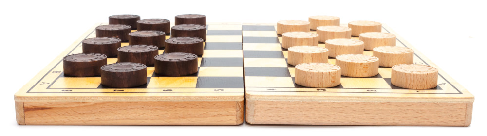 285x285 mm Сheckers  Wooden Board (by Alexander Chess Studio)