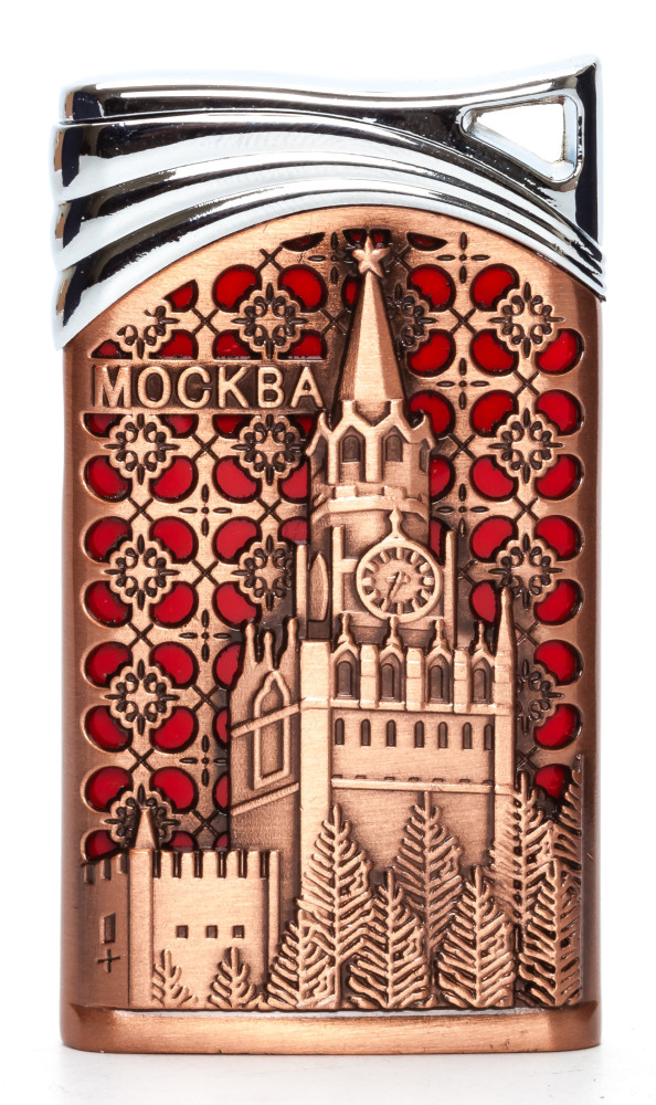 Moscow Spasskaya Tower Gas Metal Lighter (by Sergio Accendino)