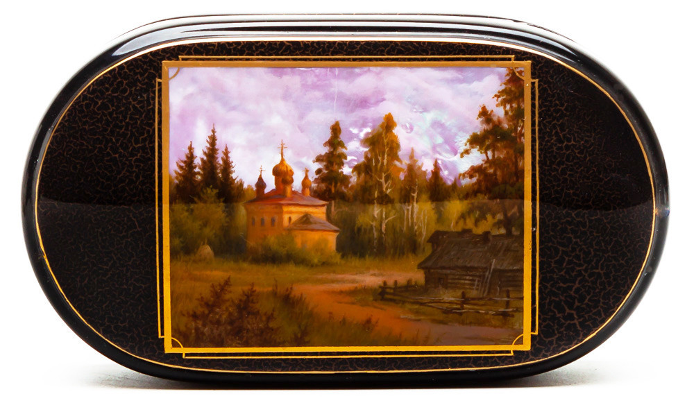 115x70mm Meadow Hand Painted Jewellery Box (by Alexander G Studio)
