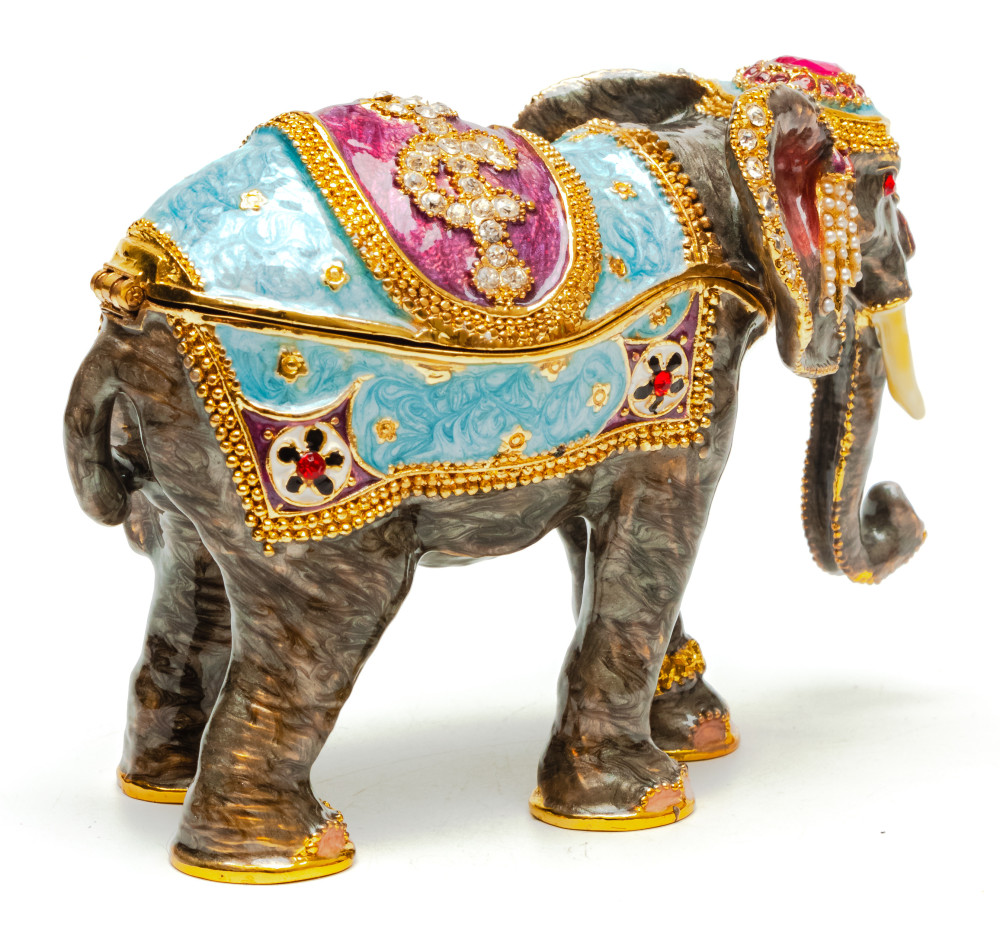 80 mm Elephant Jewellery Box