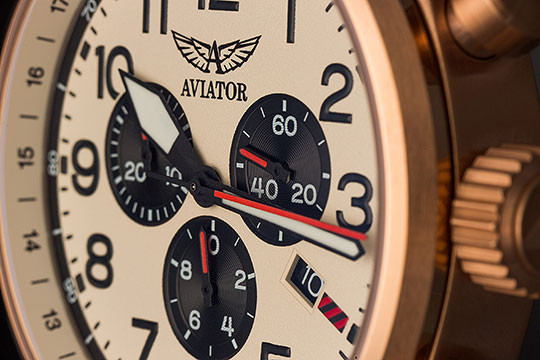 Швейцарские наручные часы Aviator V.2.25.2.173.4 с хронографом