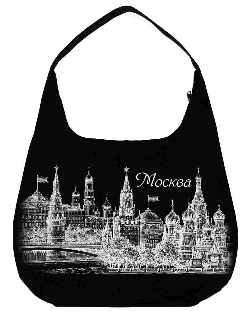 Сумка на молнии "Москва", 48х35 см