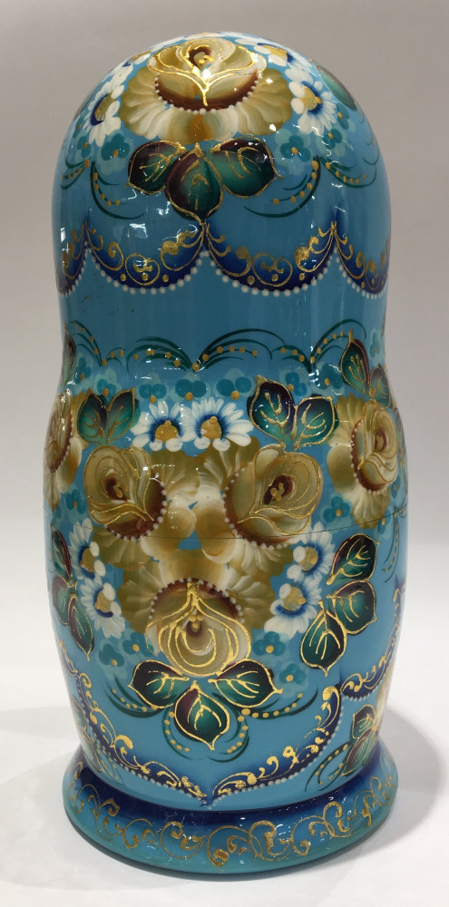 230 mm Snowmaiden Fairy tale hand painted wooden Matryoshka doll 7 pcs (by A Studio)