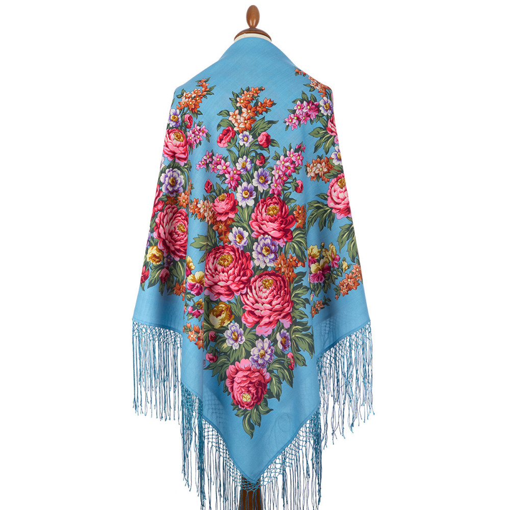Shop Thick Woolen Fabric Shawls with Silk Fringe 148x148 cm Шаль «День Победы» online at Skazka.site | Eligible for fast shipping and free returns. Шаль «День Победы»