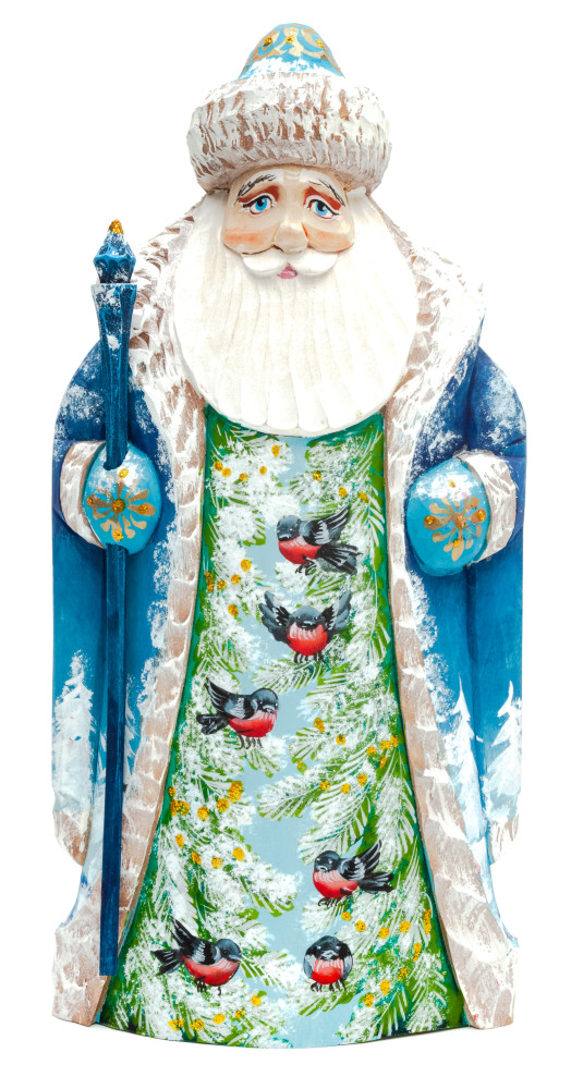 200 mm Santa Claus with a staff (by Igor Carved Wooden Figures Studio)