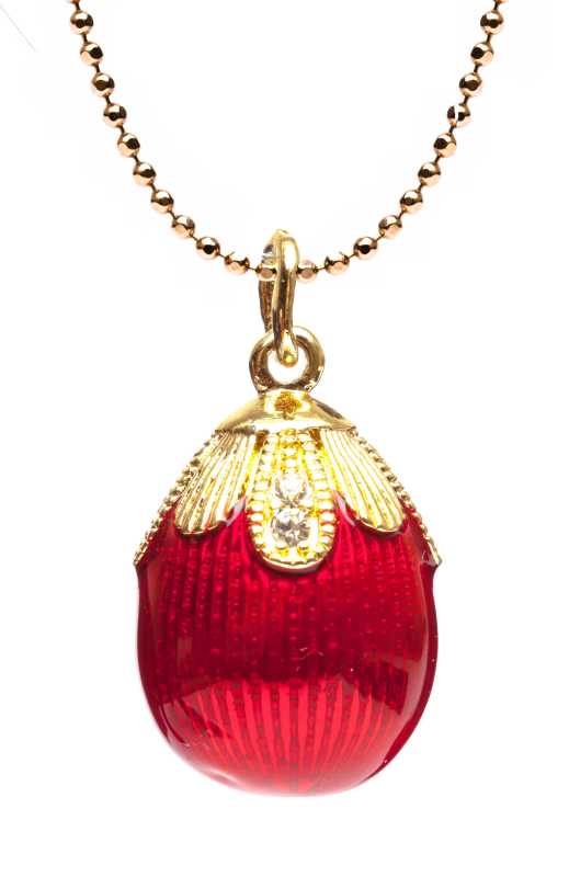 Water Drop Red Egg Pendant