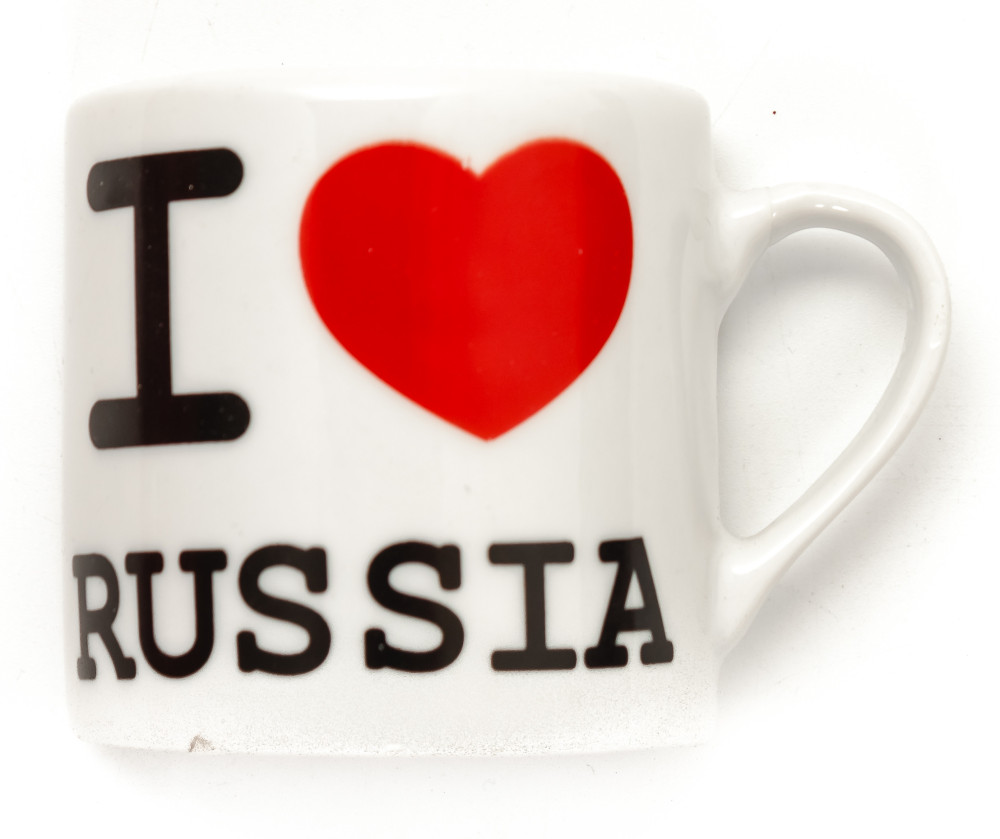 I Love Russia Mug Fridge Magnet