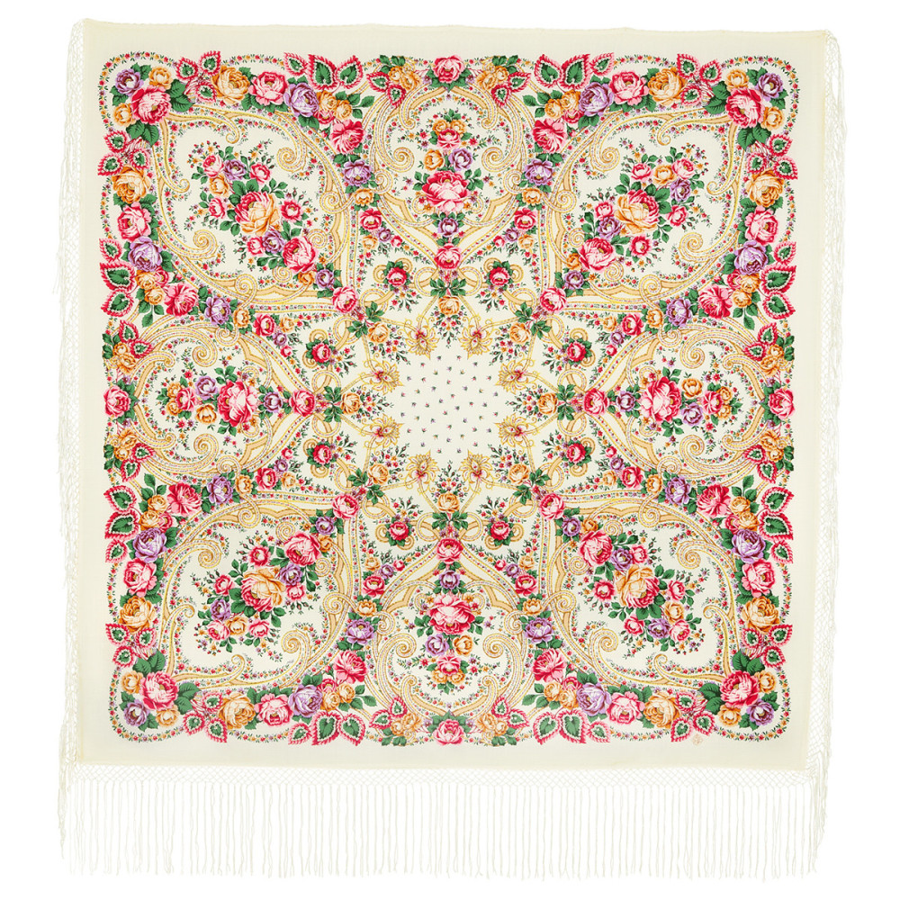 Shop Thick Woolen Fabric Shawls with Silk Fringe 148x148 cm Шаль «Мороз и солнце» online at Skazka.site | Eligible for fast shipping and free returns. Шаль «Мороз и солнце»