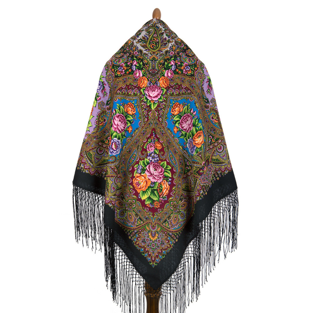 Shop Thick Woolen Fabric Shawls with Silk Fringe 148x148 cm Шаль «Свет мой, зеркальце» online at Skazka.site | Eligible for fast shipping and free returns. Шаль «Свет мой, зеркальце»