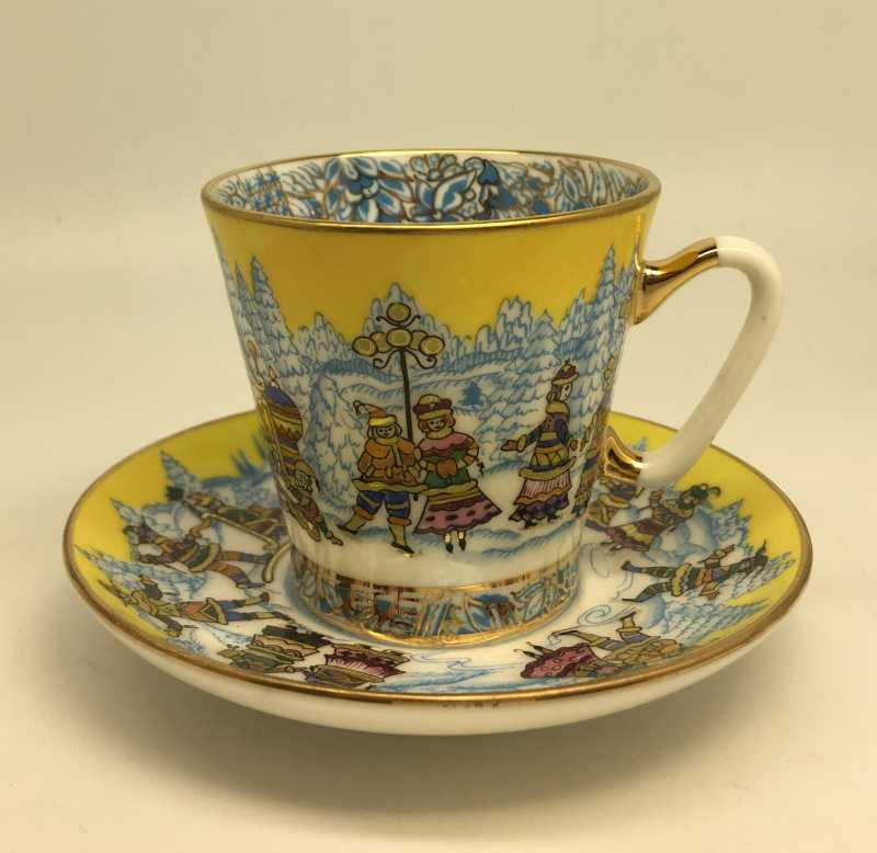 The Rink Hand Painted Coffee Cup