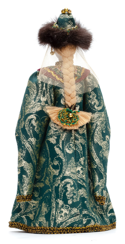 Russian Beauty hand made Porcelain Doll in a Fur Hat - 11 Inches (by Le Russe)