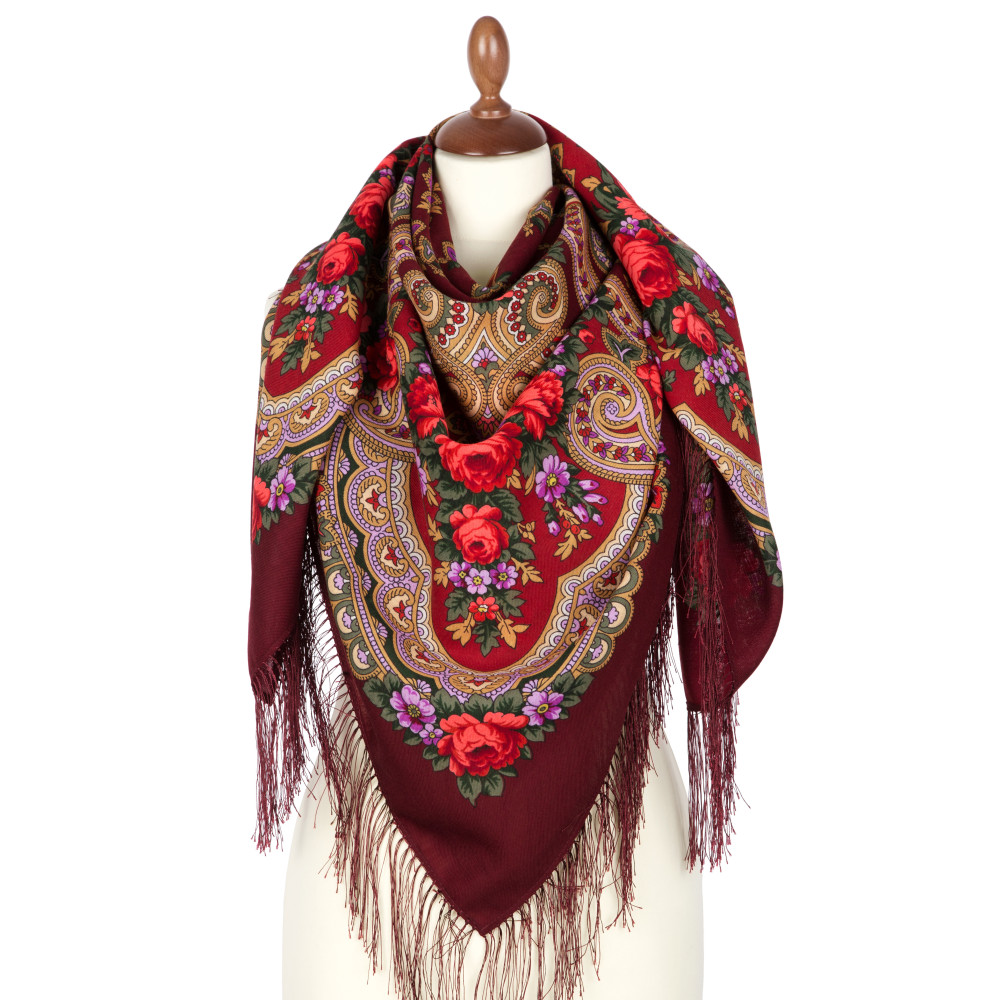 Shop Woolen Scarves with Silk Fringe 125x125 cm Платок «Серенада» online at Skazka.site | Eligible for fast shipping and free returns. Платок «Серенада»