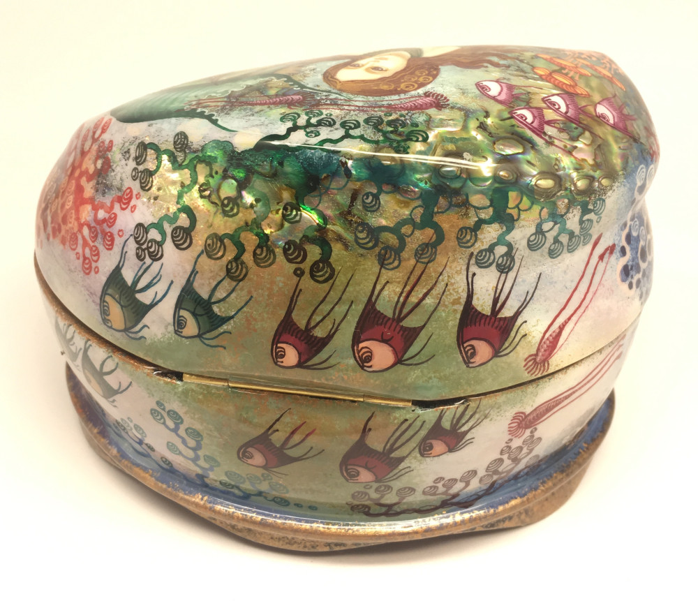 Mermaid Lacquered Box from Kholui