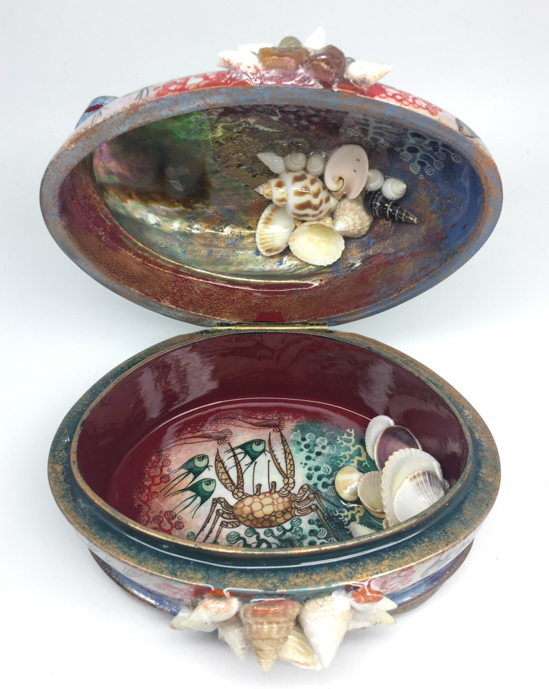 Mermaid Lacquered Box from Kholui