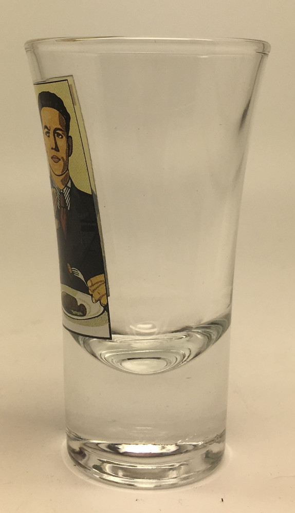 Soviet Propaganda Poster Shot Glass