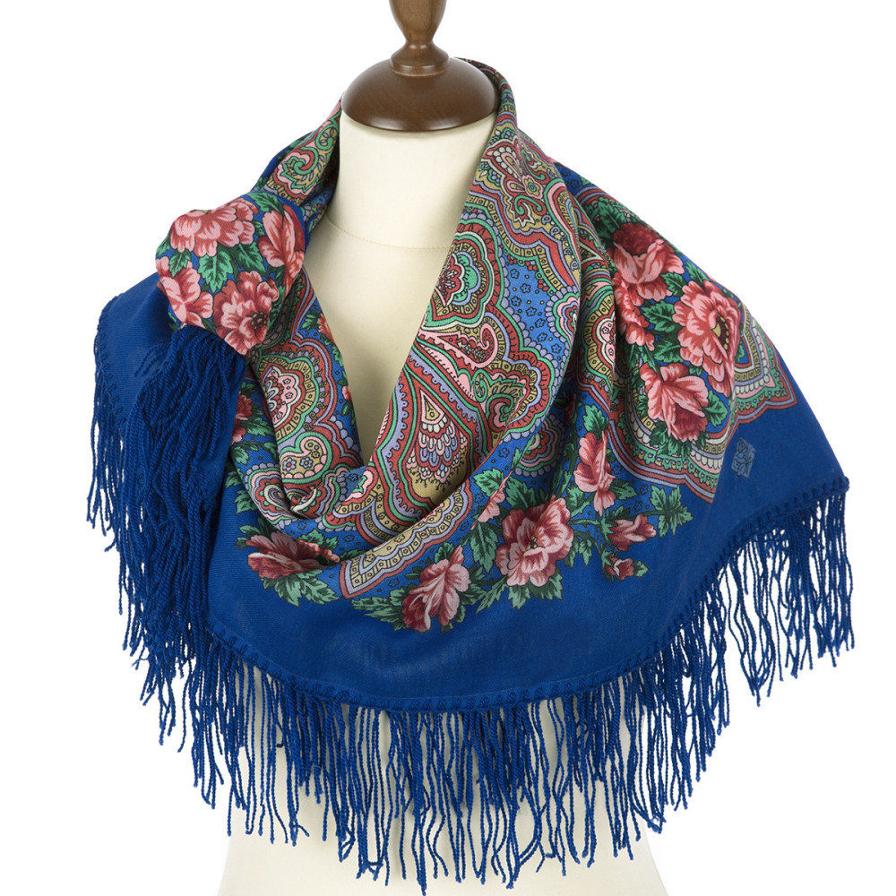 Shop Woolen Scarves with Woolen Fringe 89x89 cm 89x89 cm Kamarinskaya Woolen Shawl with Woolen Fringe Pavlovo Posad Manufactory online at Skazka.site | Eligible for fast shipping and free returns. 89x89 cm Kamarinskaya Woolen Shawl with Woolen Fringe Pavlovo Posad Manufactory