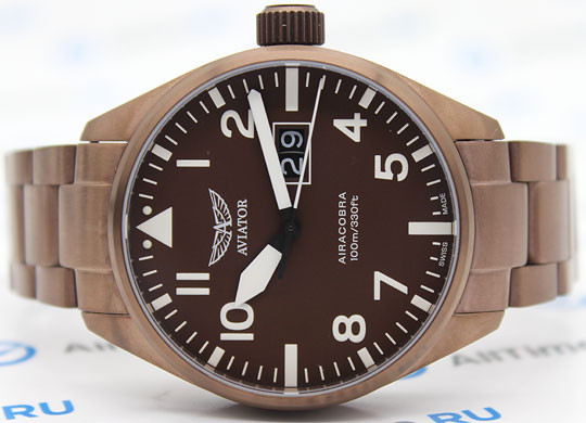Швейцарские наручные часы Aviator V.1.22.8.151.5