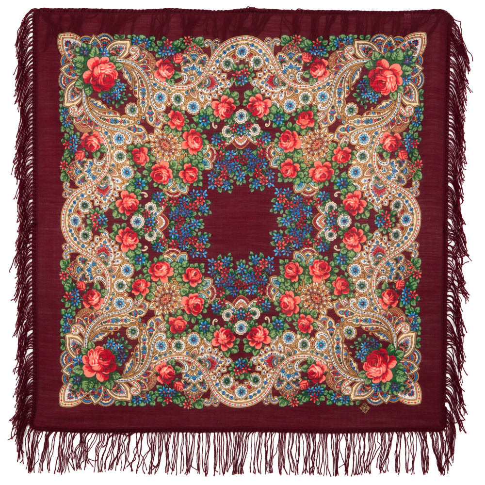 Shop Woolen Scarves with Woolen Fringe 89x89 cm 89x89 cm On the Wings of the Wind Woolen Shawl with Woolen Fringe Pavlovo Posad Manufactory online at Skazka.site | Eligible for fast shipping and free returns. 89x89 cm On the Wings of the Wind Woolen Shawl with Woolen Fringe Pavlovo Posad Manufactory