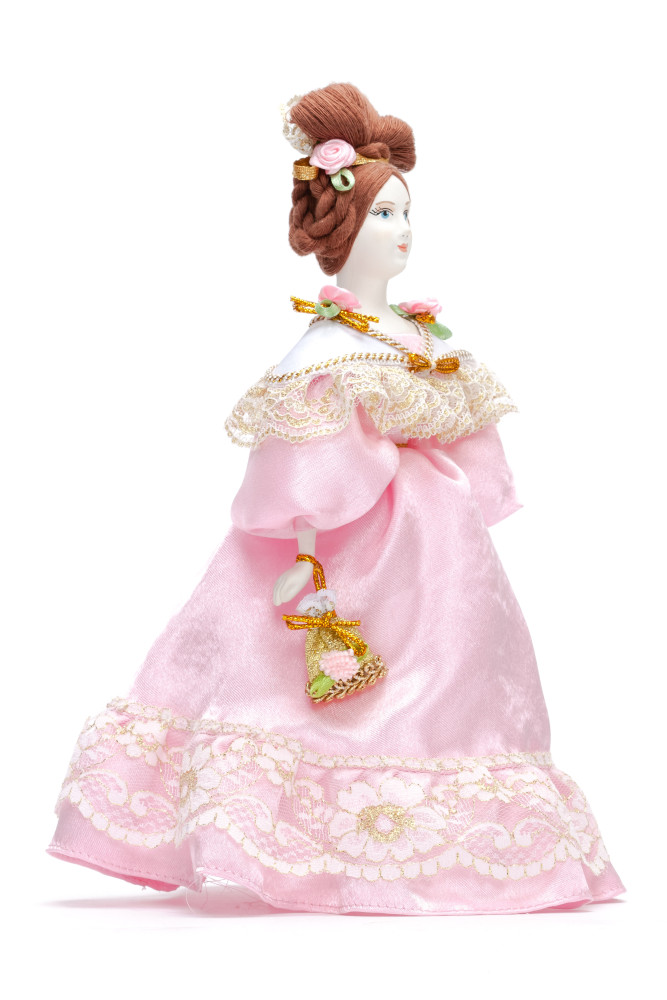 Molly Porcelain Doll in a Ball Outfit - 11 Inches (by Le Russe)