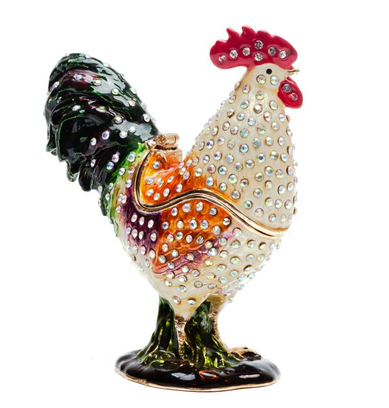 90 mm Cockerel Jewellery Box 