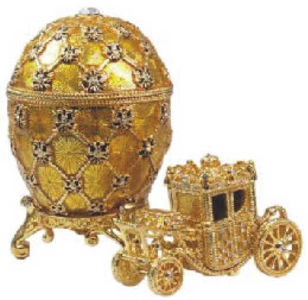 30 mm Imperial Coach and Gold Imperial Coronation Easter Egg