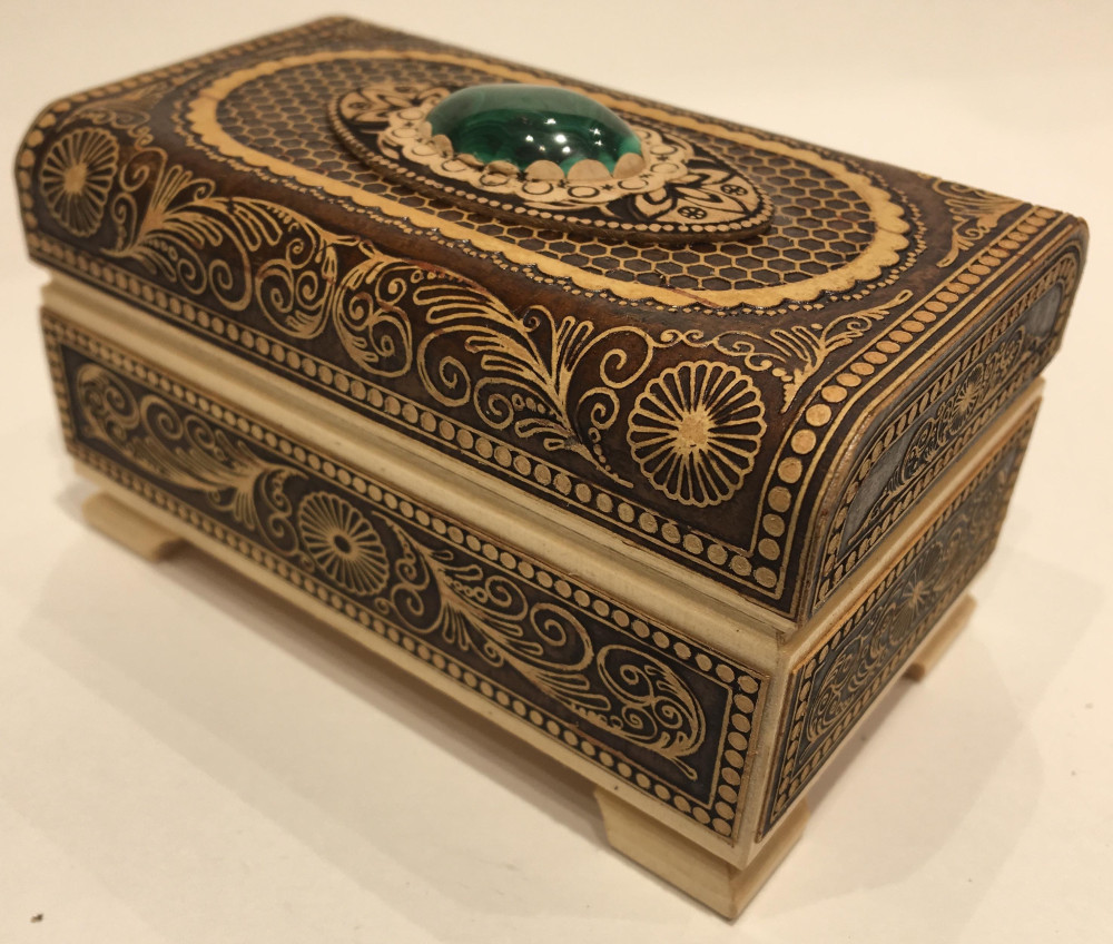 Birch Bark Hand-made Jewellery Box