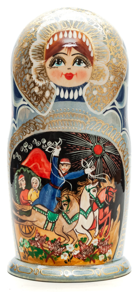 Shop Exclusive Nesting Dolls 210 mm Russian Fairytale handpainted Wooden Matryoshka Doll 7 pcs (by Valery Crafts) online at Skazka.site | Eligible for fast shipping and free returns. 210 mm Russian Fairytale handpainted Wooden Matryoshka Doll 7 pcs (by Valery Crafts)