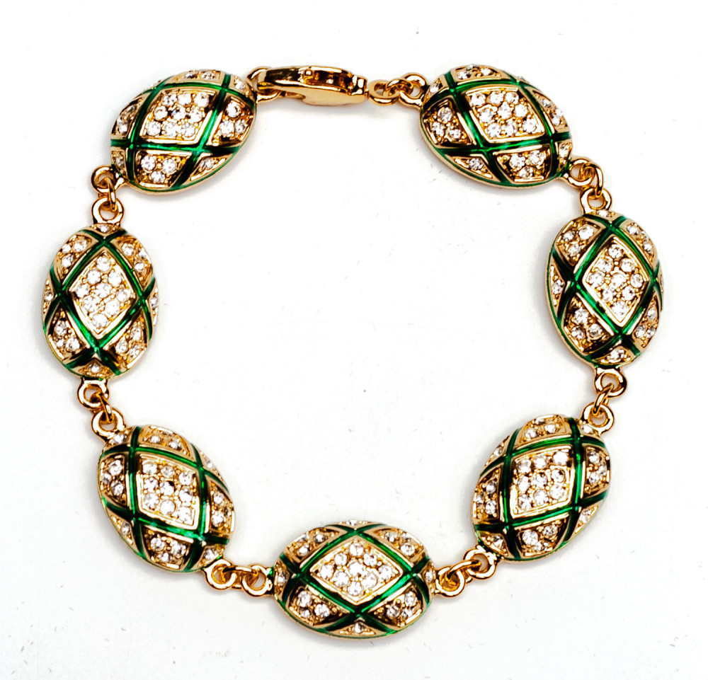 180 mm Diamond Green Bracelet (by AKM Gifts)